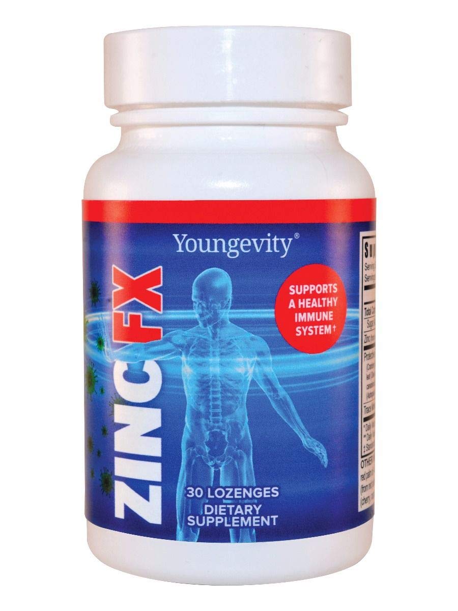 Youngevity Zinc FX bottle with chewables for daily wellness