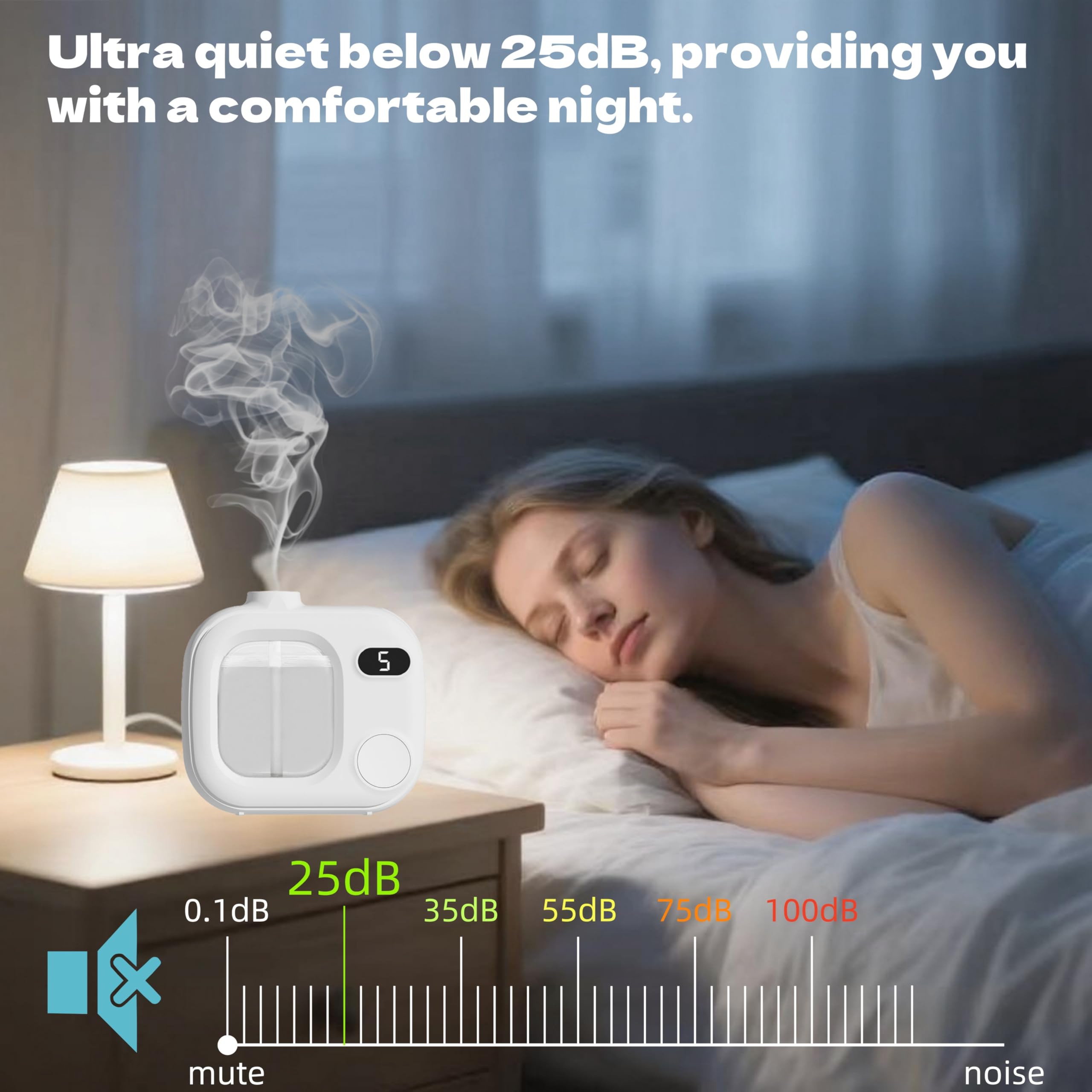 Youqsm cordless diffuser with Type-C charging for on-the-go use