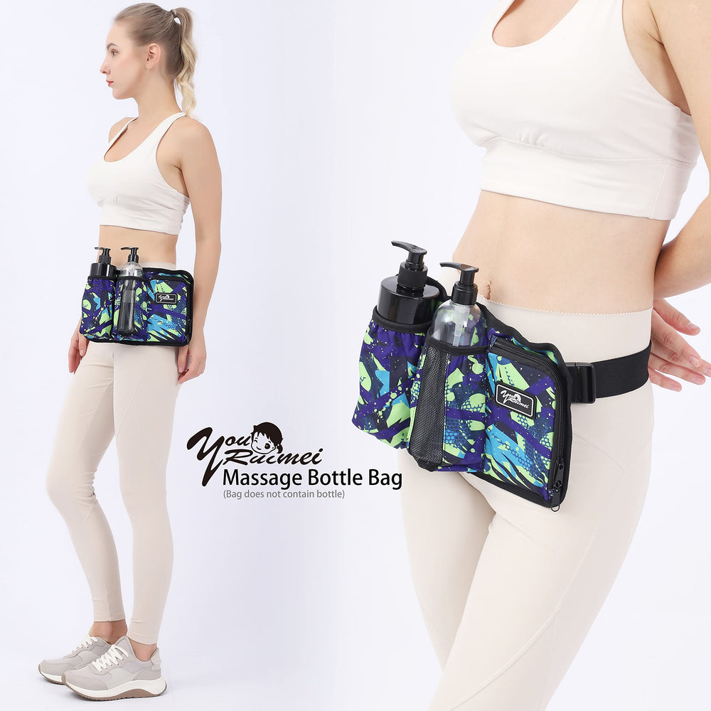 YOURUIMEI Massage Bottle Bag adjustable strap for comfortable wear.