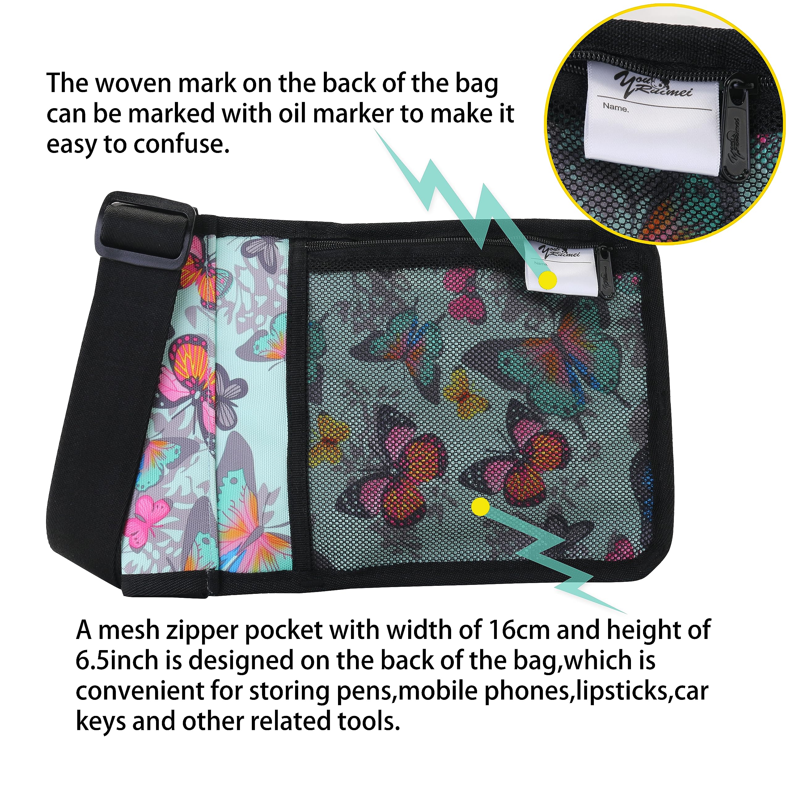 Adjustable strap on YOURUIMEI massage bottle bag for a comfortable fit