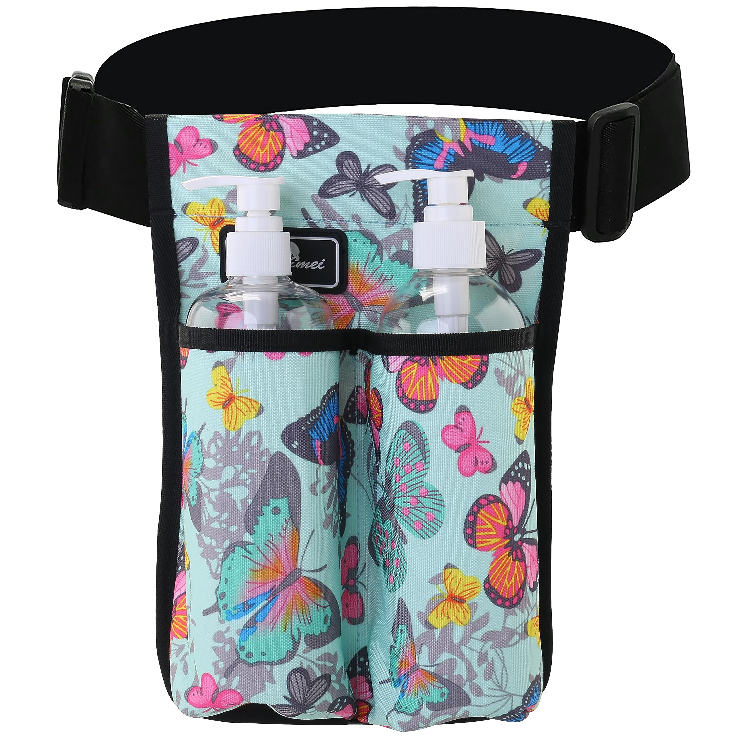 YOURUIMEI massage bottle bag front view showing organized oil pockets for quick use
