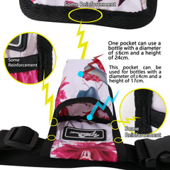 YOURUIMEI massage bottle bag large pocket fits tall bottles