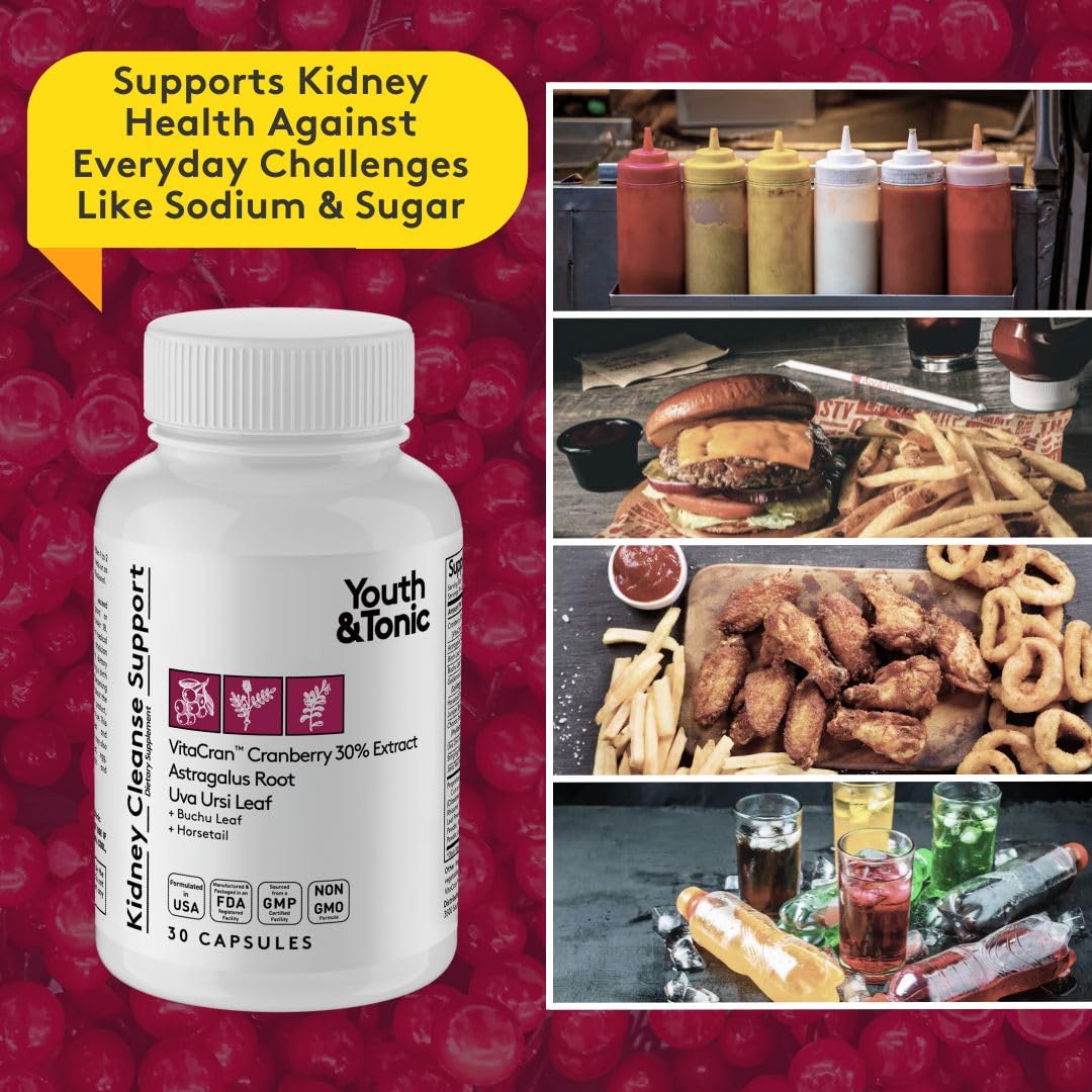 Youth & Tonic Kidney Cleanse ingredients list highlights 21 herbs for a natural cleanse