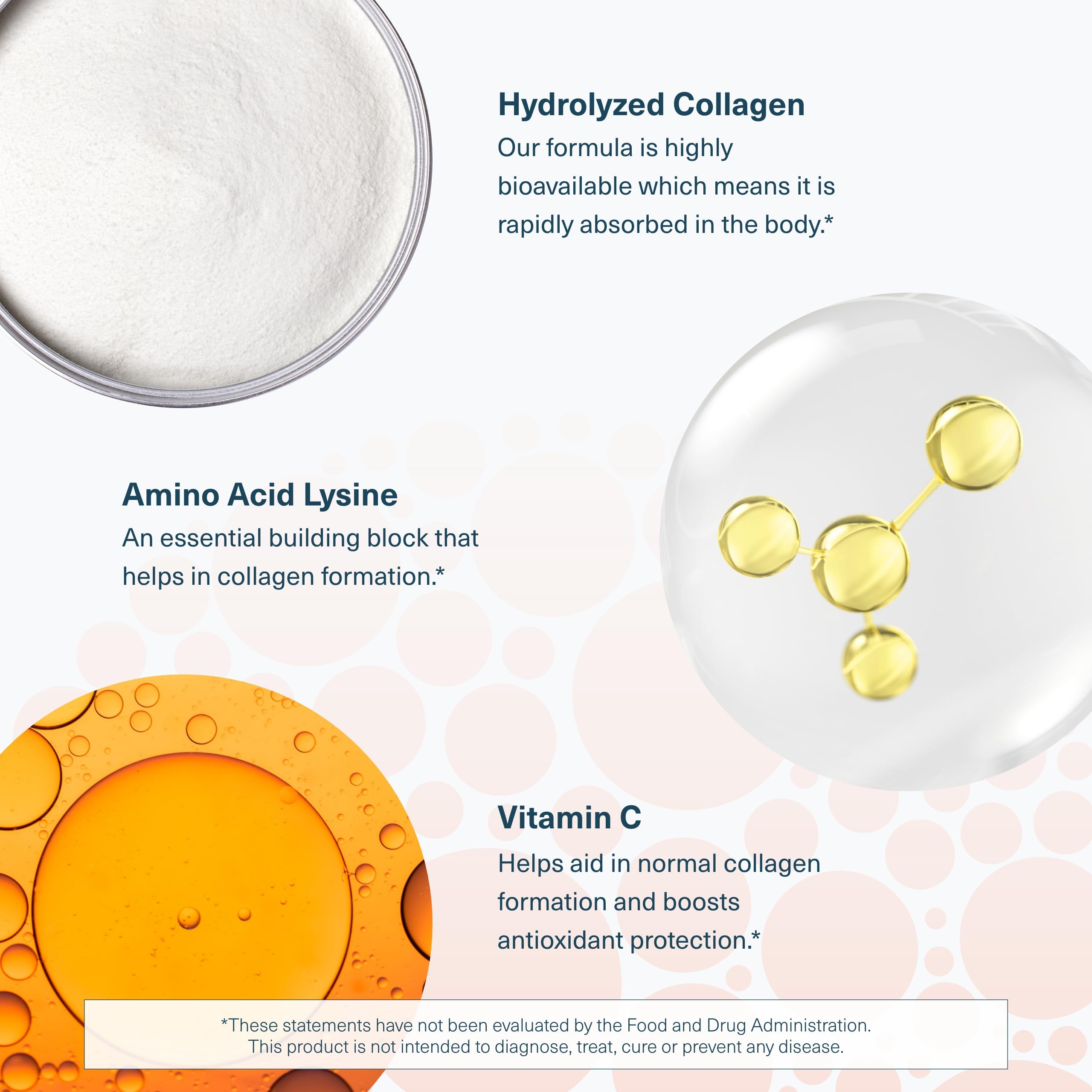 Youtheory Advanced Collagen tablets on a spoon for daily use.