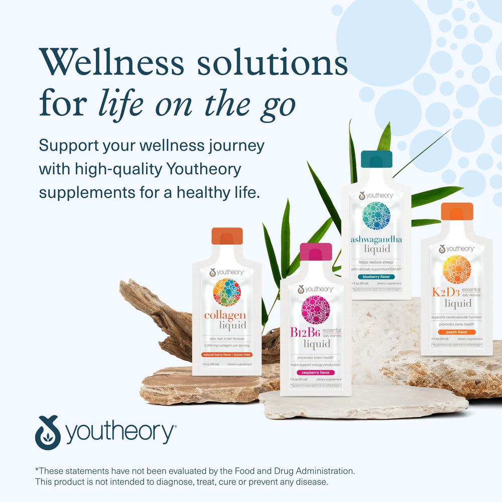 Youtheory Ashwagandha Liquid supports energy during busy days