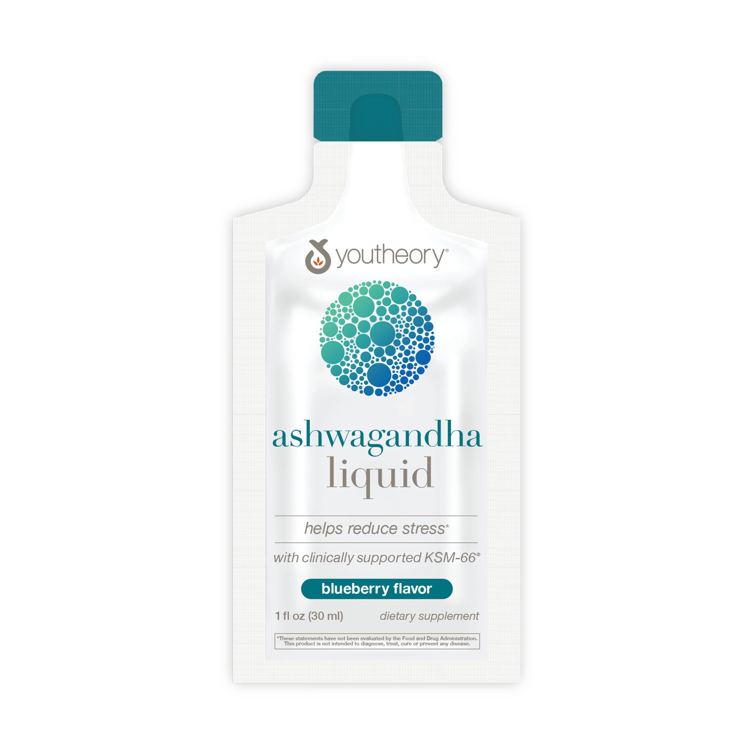 Youtheory Ashwagandha Liquid close-up on KSM-66 extract