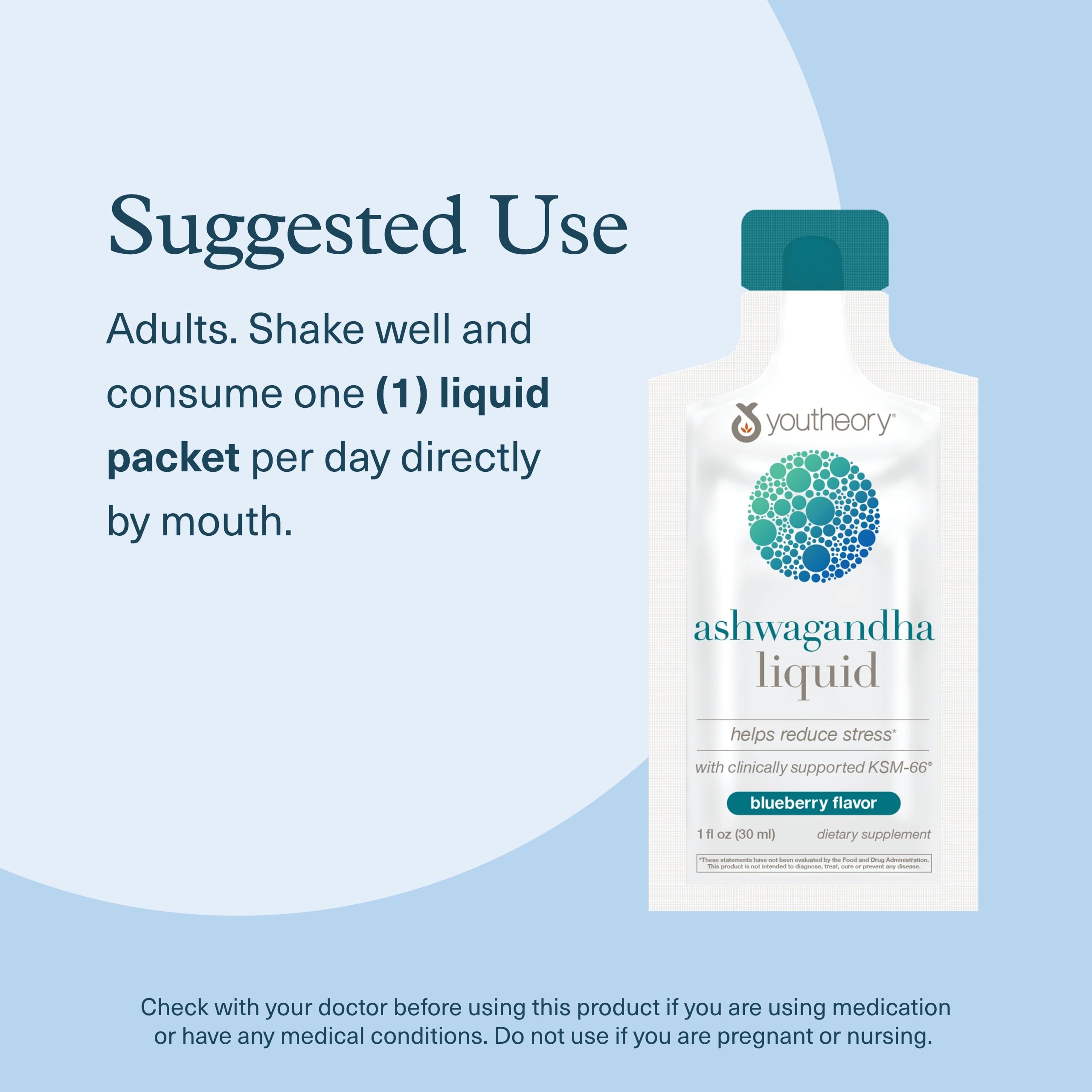Youtheory Ashwagandha Liquid third-party testing seal ensures safety