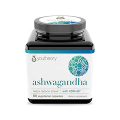 Organic ingredients label highlights clean Ashwagandha formula.