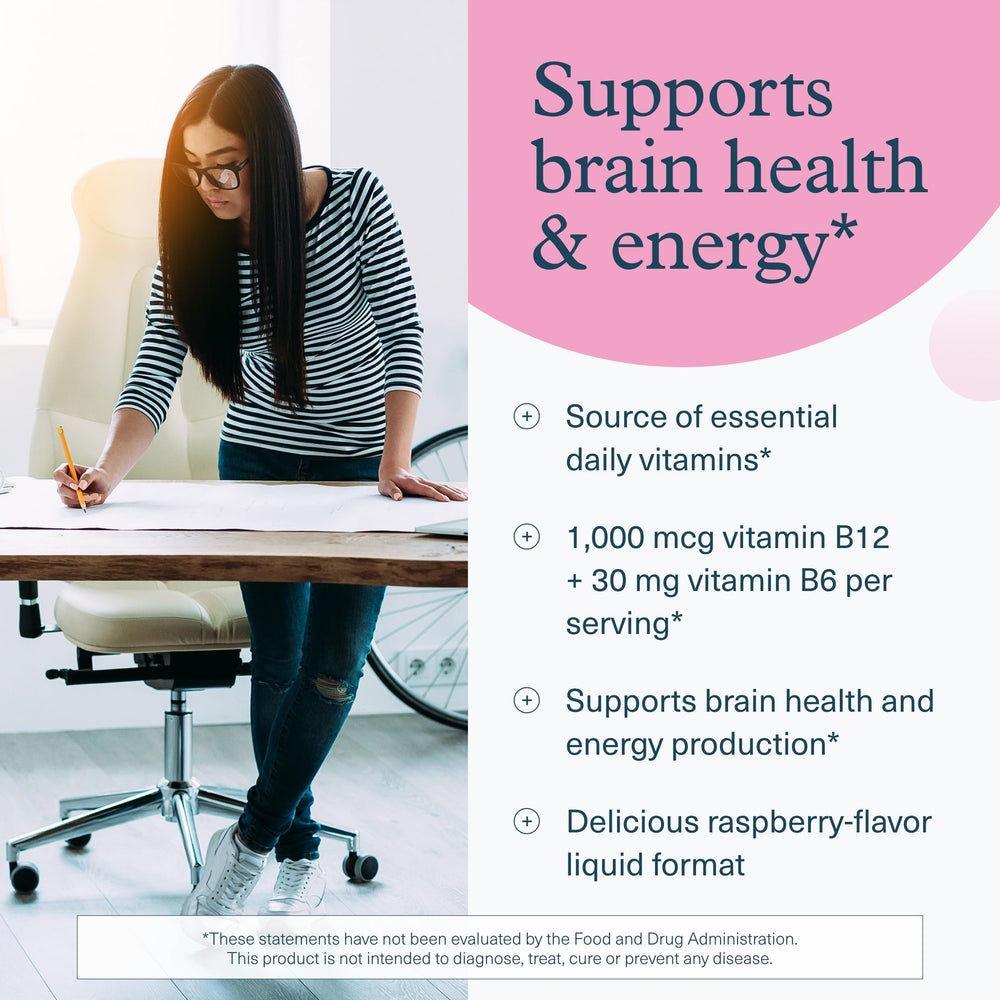 Youtheory B12 B6 liquid raspberry pour captures fresh aroma and flavor.