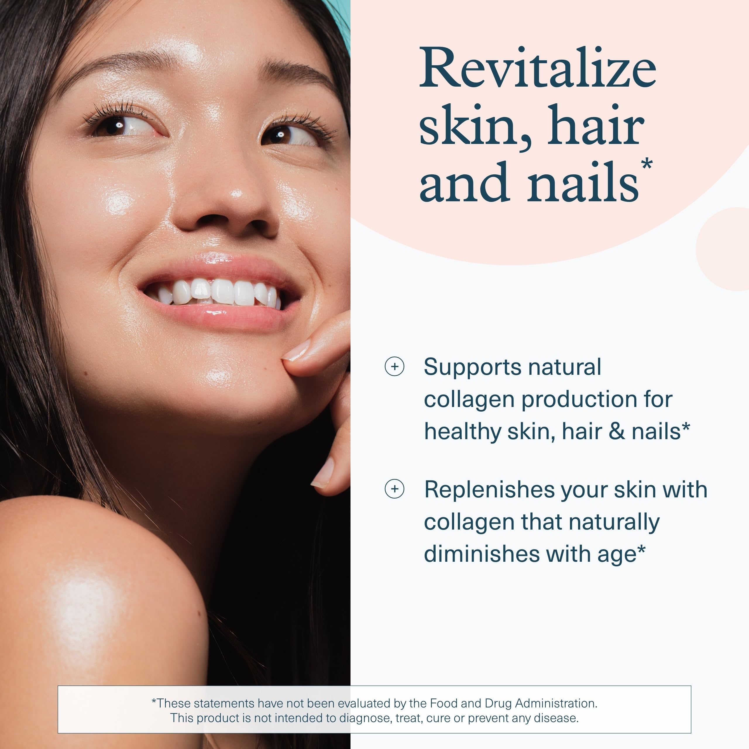 Product label on Youtheory collagen powder shows vitamin C and biotin