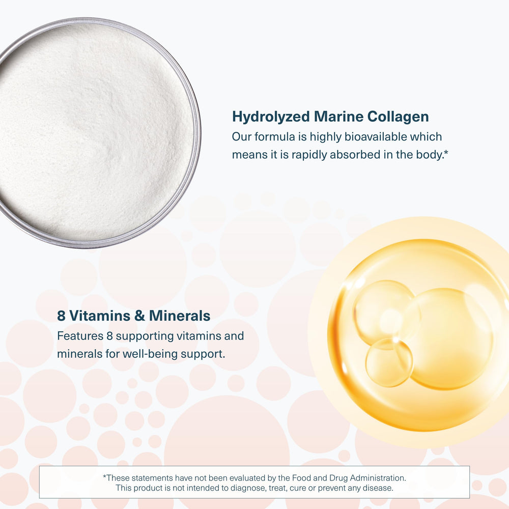 GMP-certified facility badge beside Youtheory marine collagen