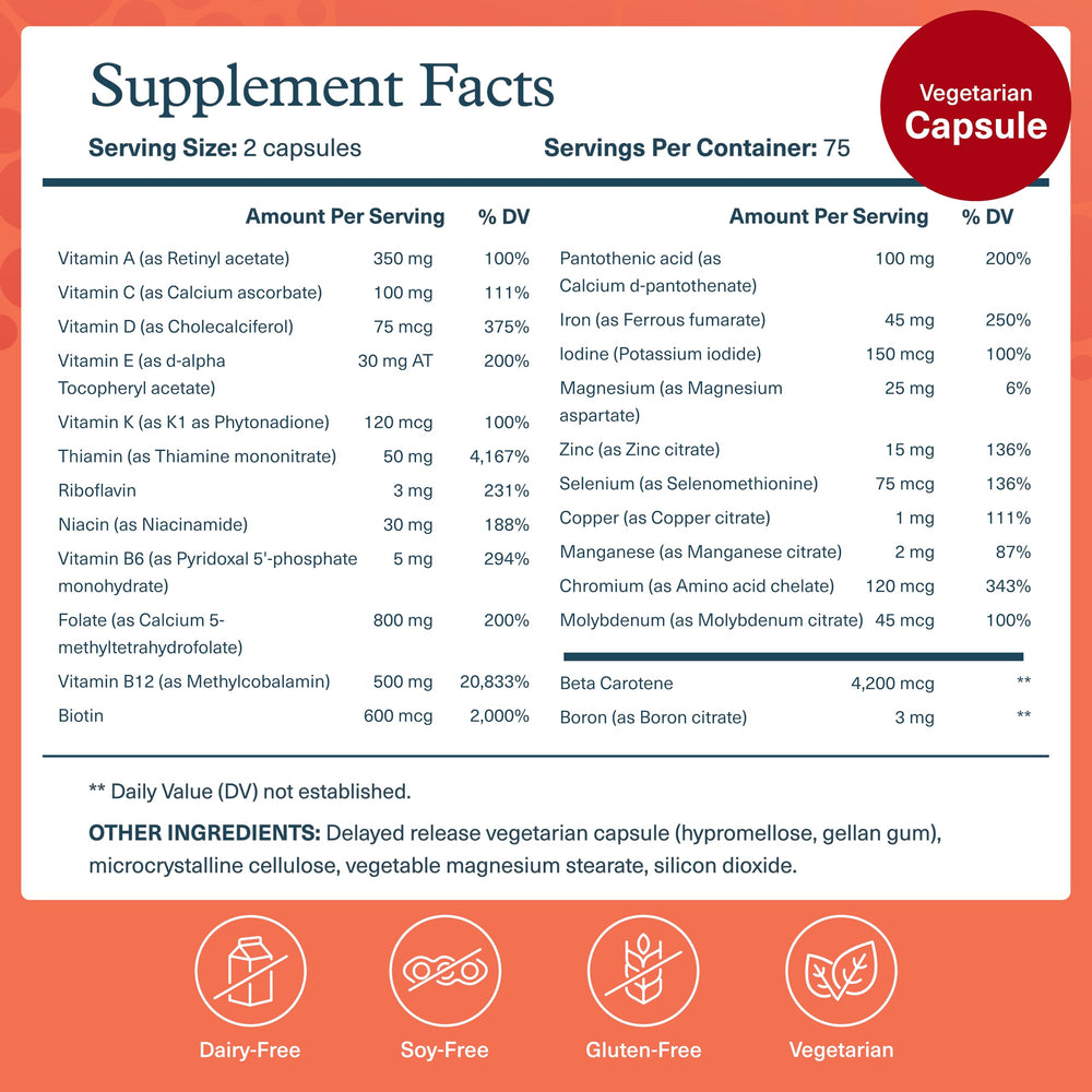 Capsules closeup show highly absorbable vitamins for gentle stomach tolerance.