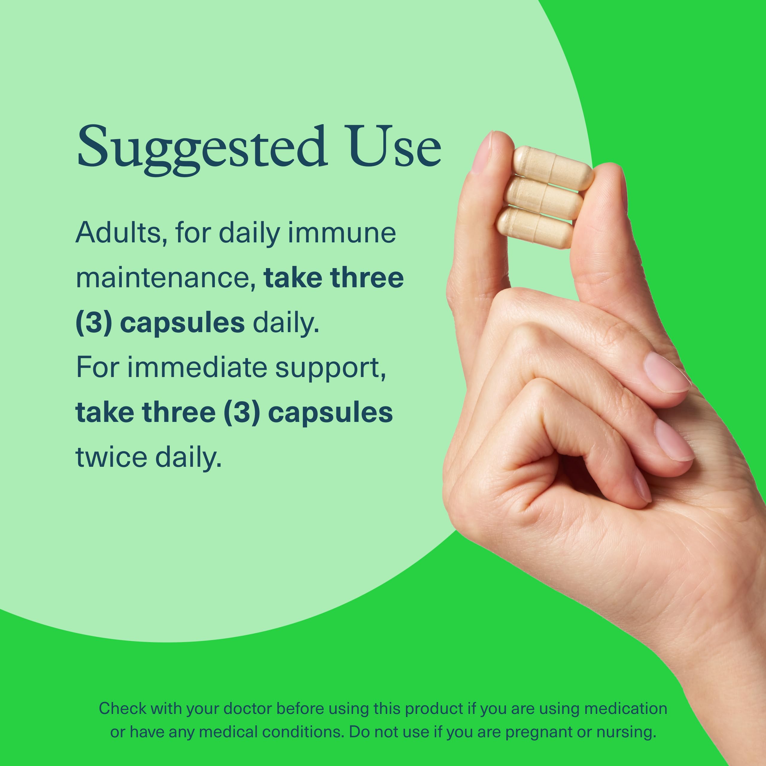Composition en capsules de Youtheory Immunité Plus avec champignons.