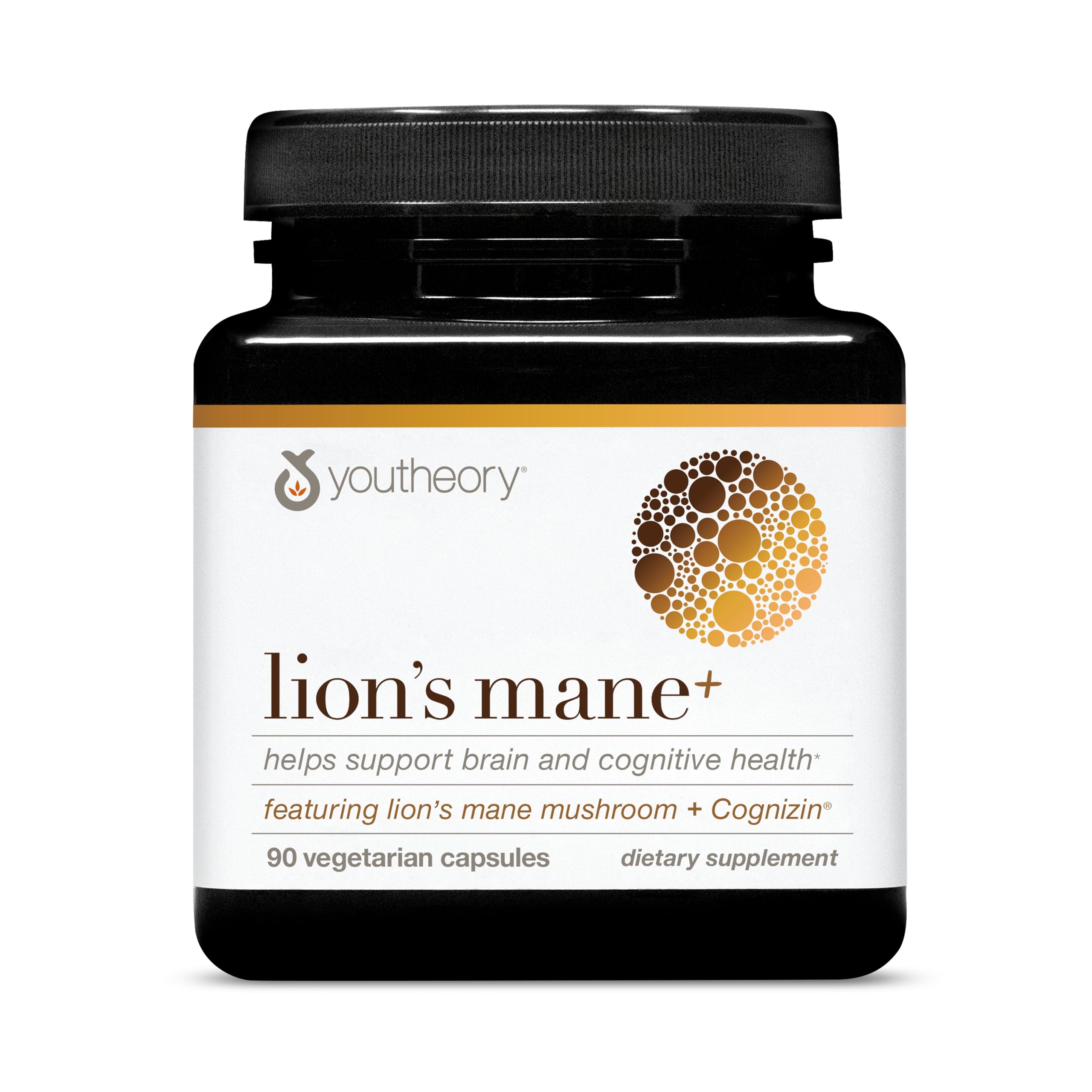 Youtheory Lion's Mane+ capsule bottle ready for daily cognitive support