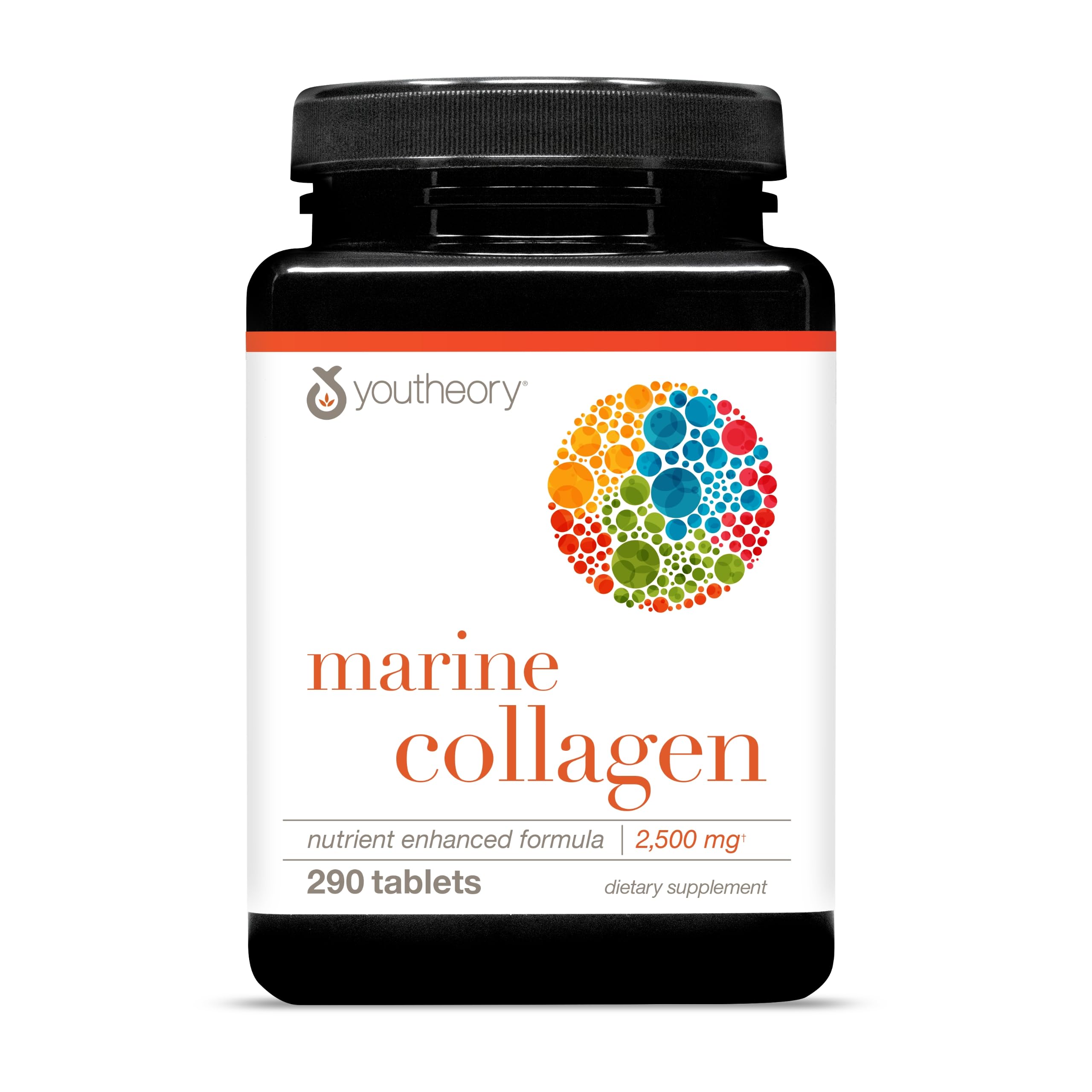Youtheory Marine Collagen tablets in bottle supporting joint wellness