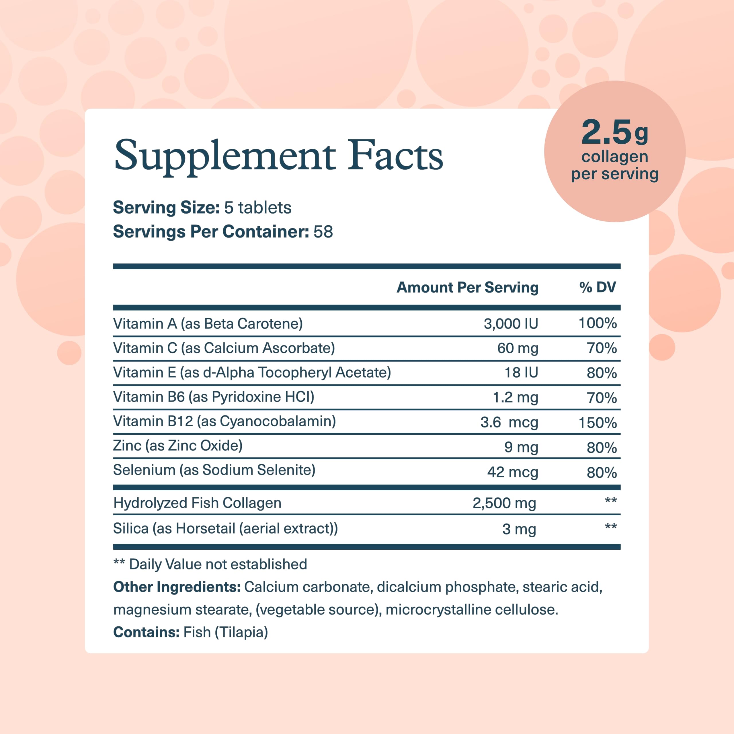 Youtheory Marine Collagen bottle being poured for daily joint support