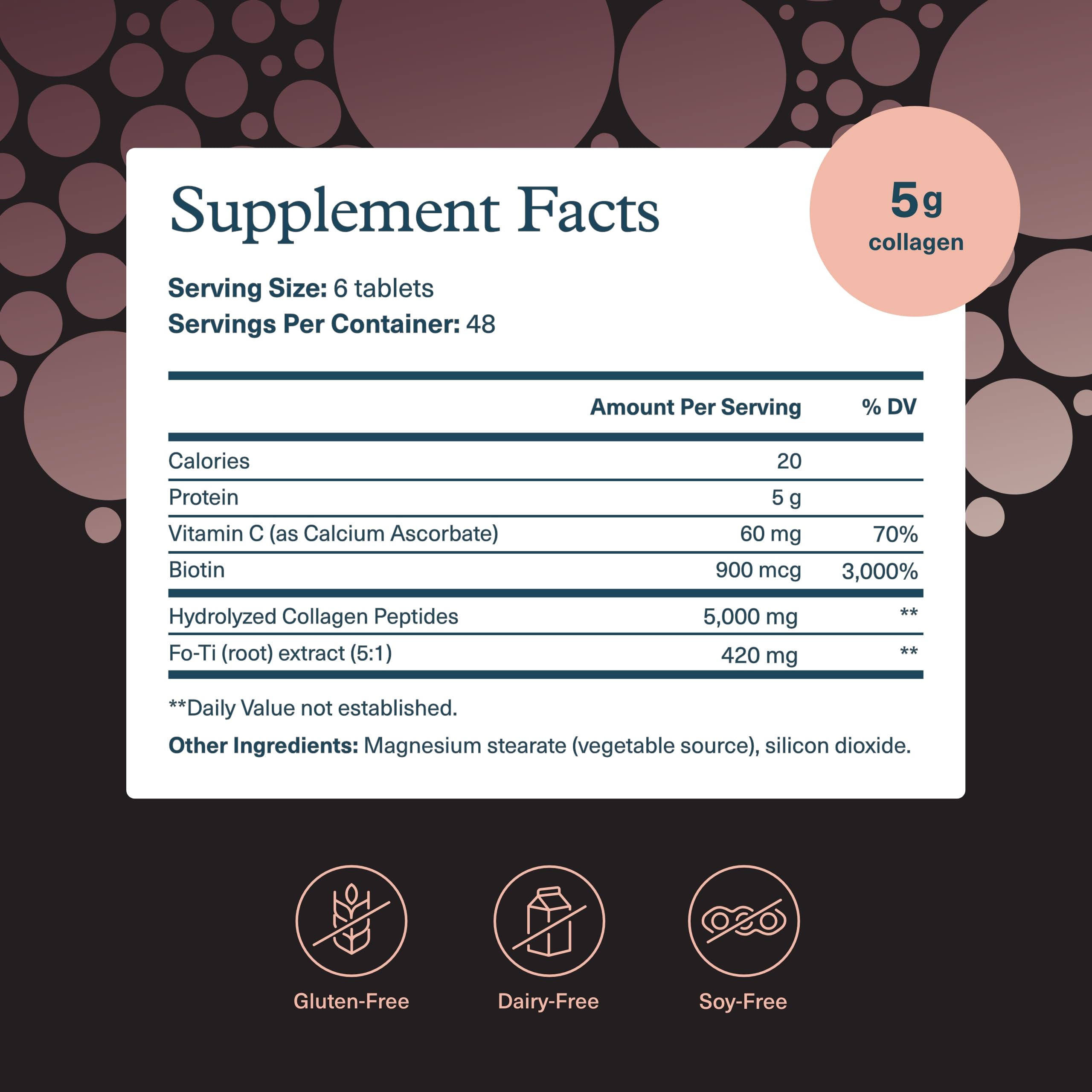 Youtheory Men’s Collagen tablets shown with a glass for daily intake.