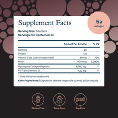 Youtheory Men’s Collagen tablets shown with a glass for daily intake.