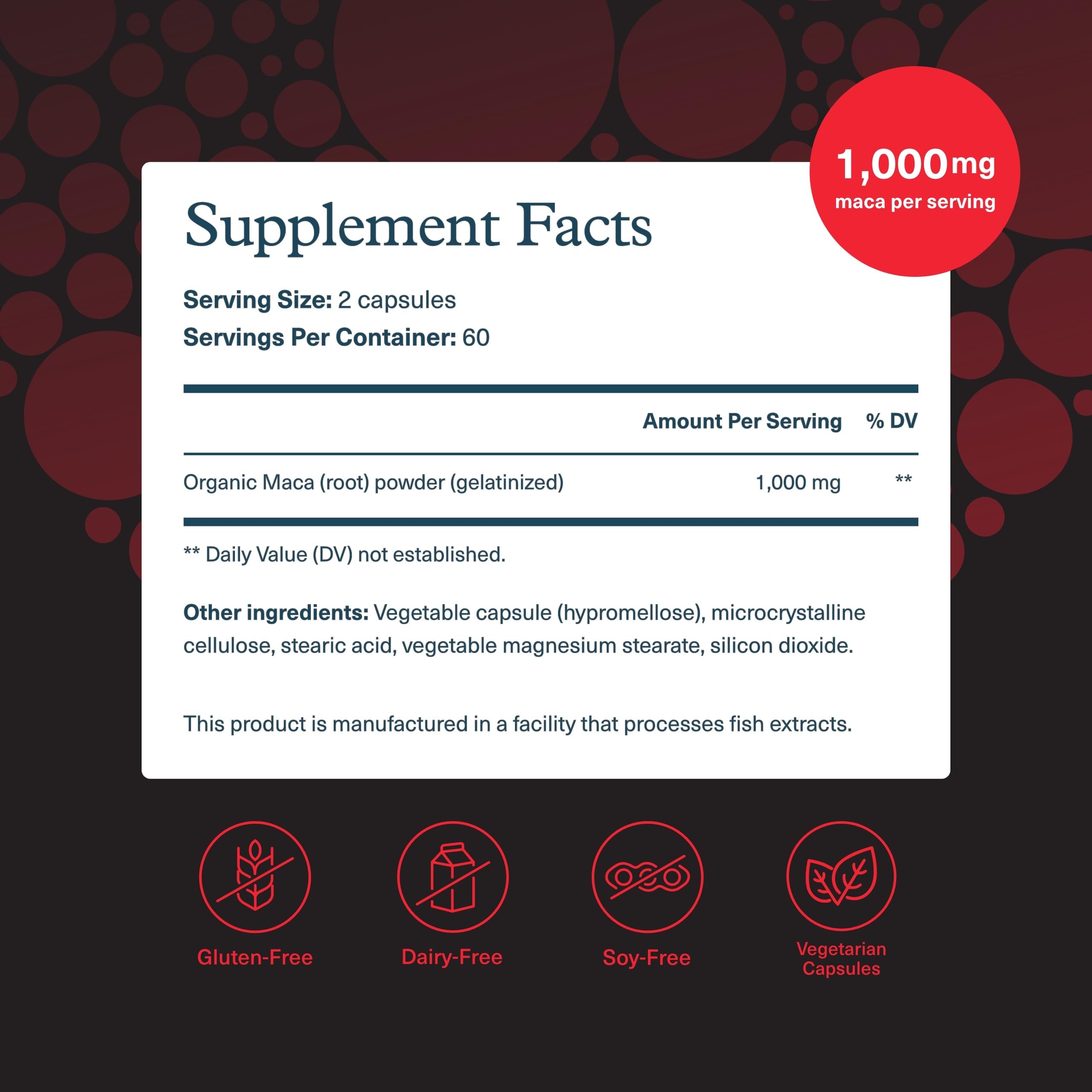 Youtheory Men's Maca capsules for easy daily stamina