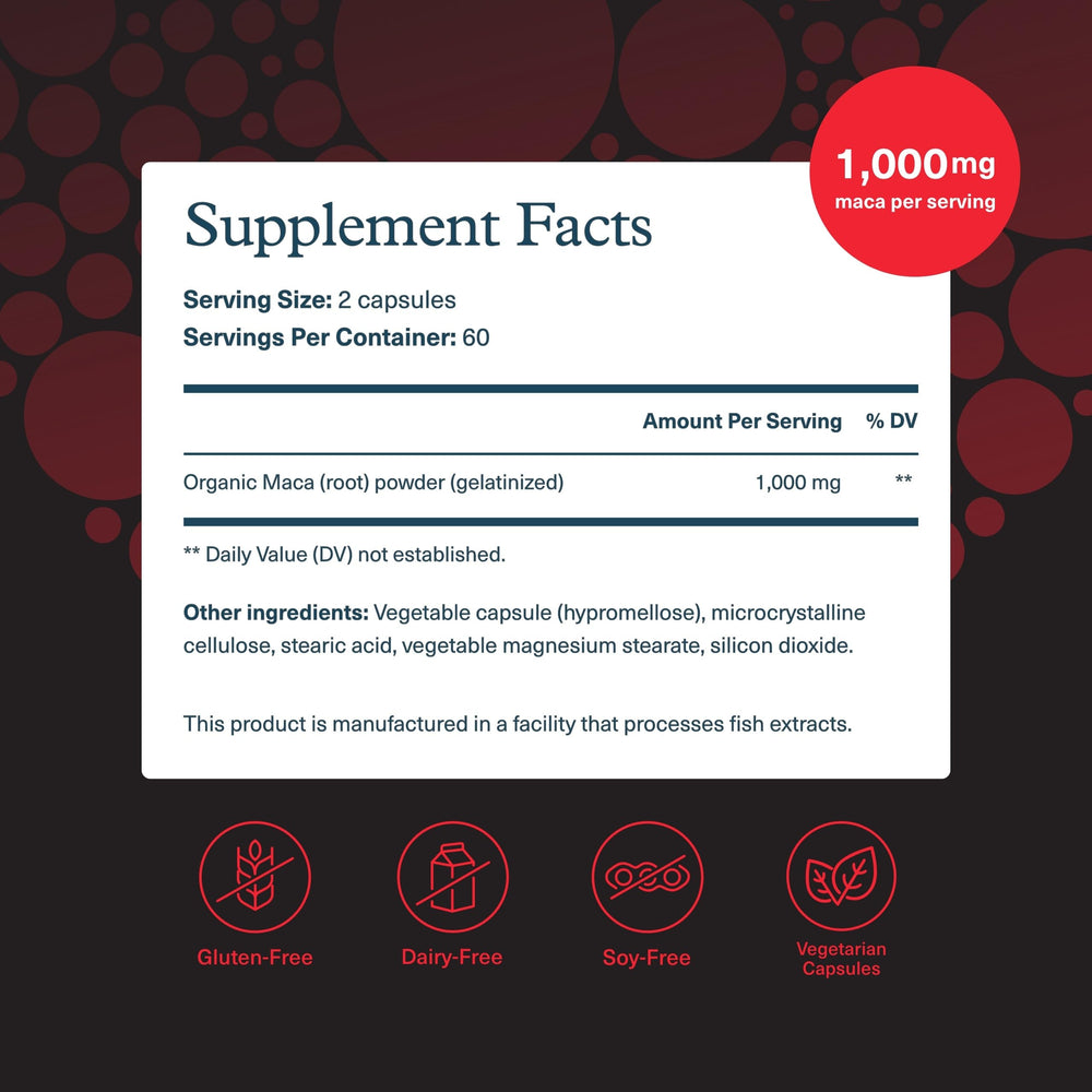 Youtheory Men's Maca capsules for easy daily stamina