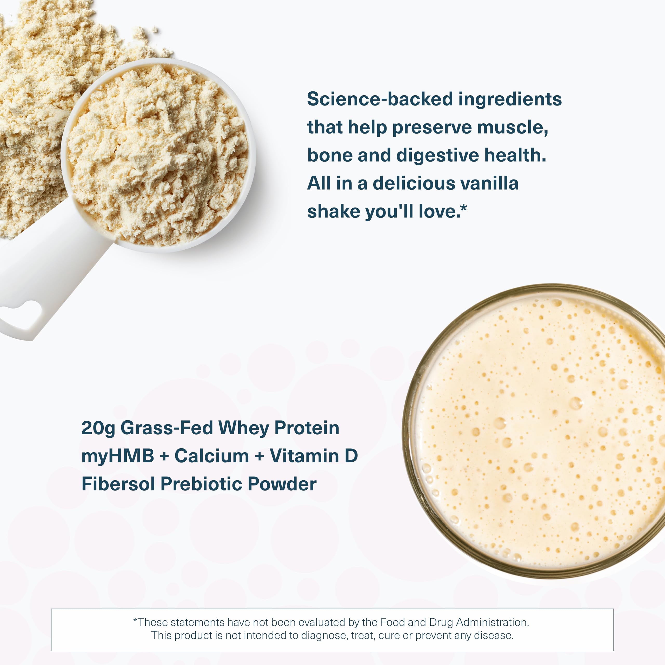Glass with Youtheory Muscle Guard shows Fibersol prebiotic benefits for gut health