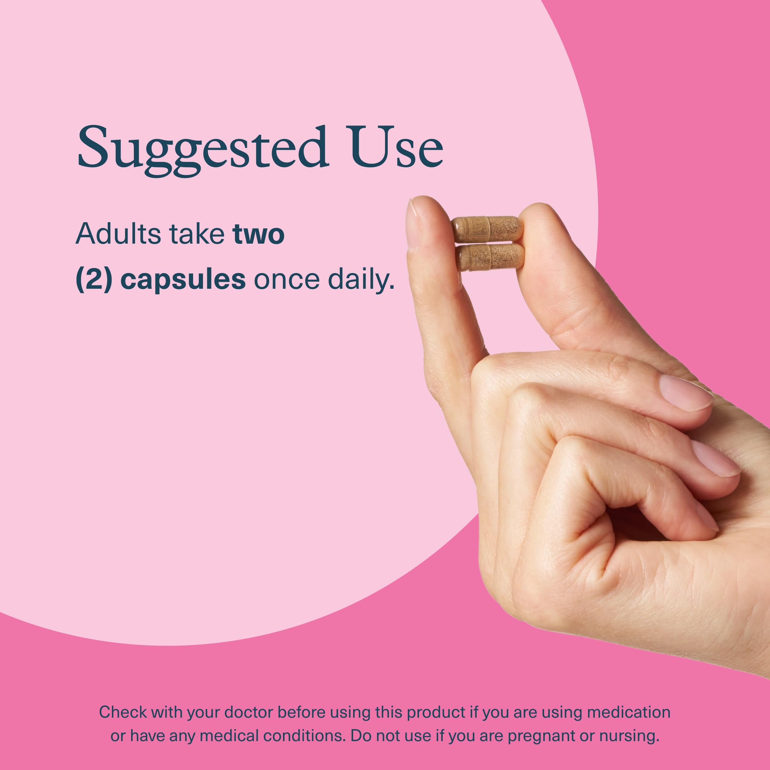 Youtheory PMS Comfort+ daily-use scene with a glass of water.