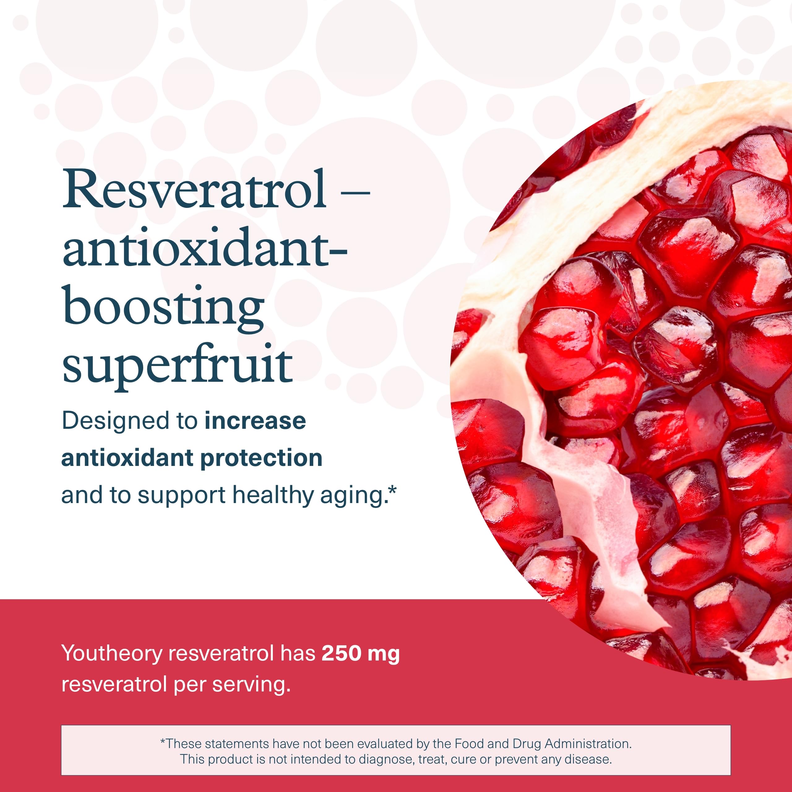 Youtheory Resveratrol Advanced close-up shows the super-fruit blend ingredients.
