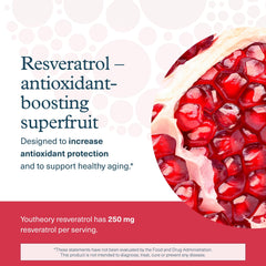 Youtheory Resveratrol Advanced close-up shows the super-fruit blend ingredients.