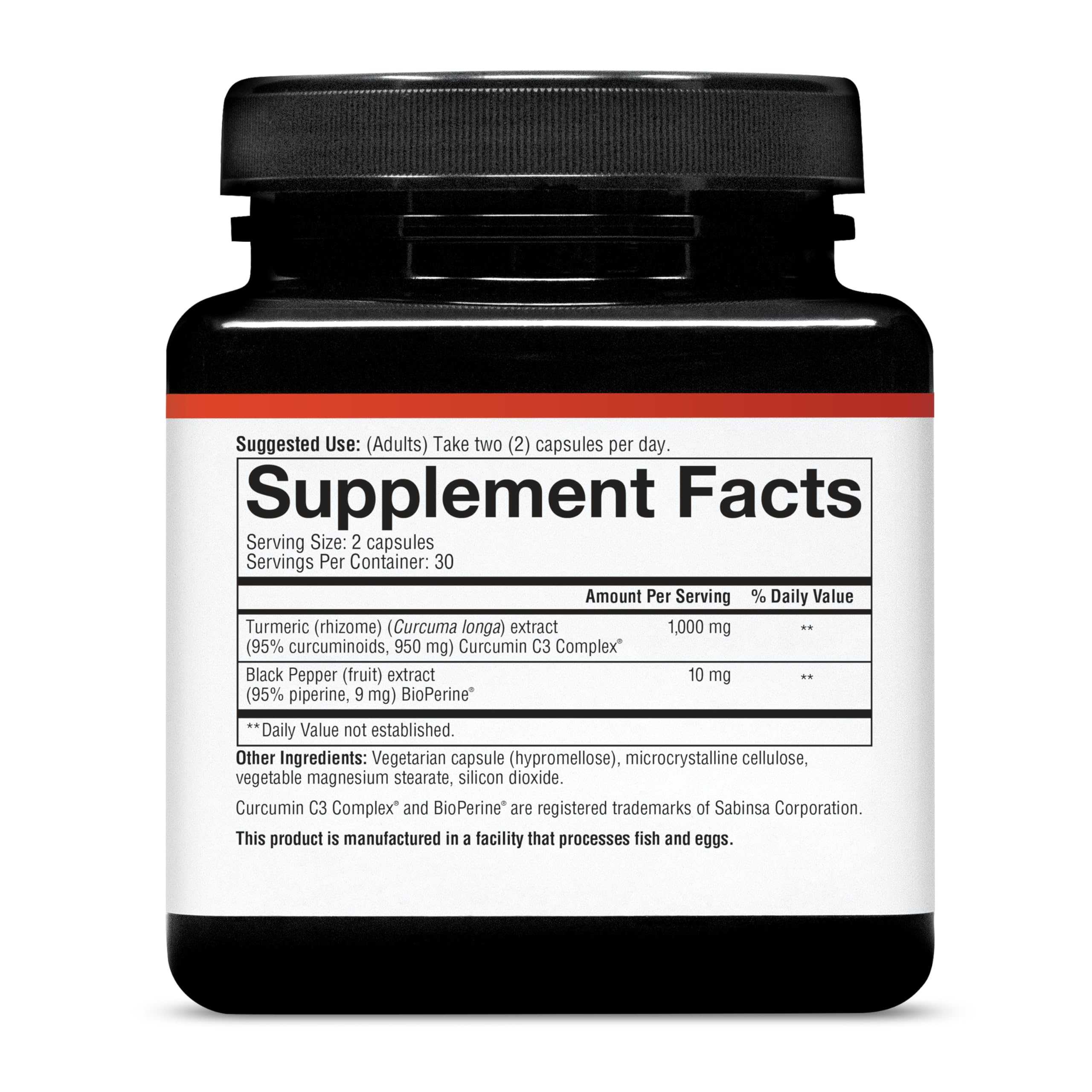 Youtheory Turmeric Extra Strength capsules arranged for daily use