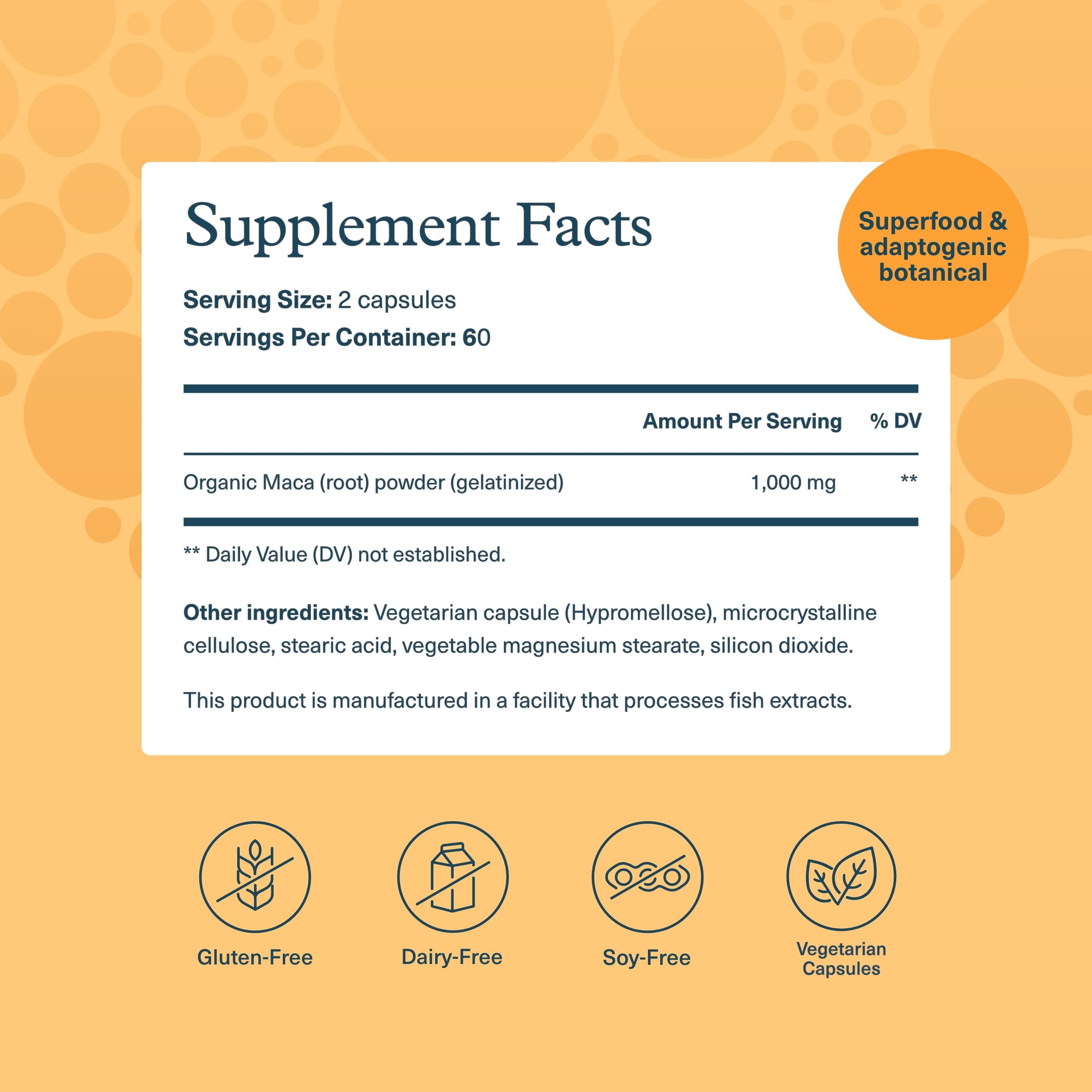 Youtheory Women's Maca Root capsules close-up highlighting vegan wellness