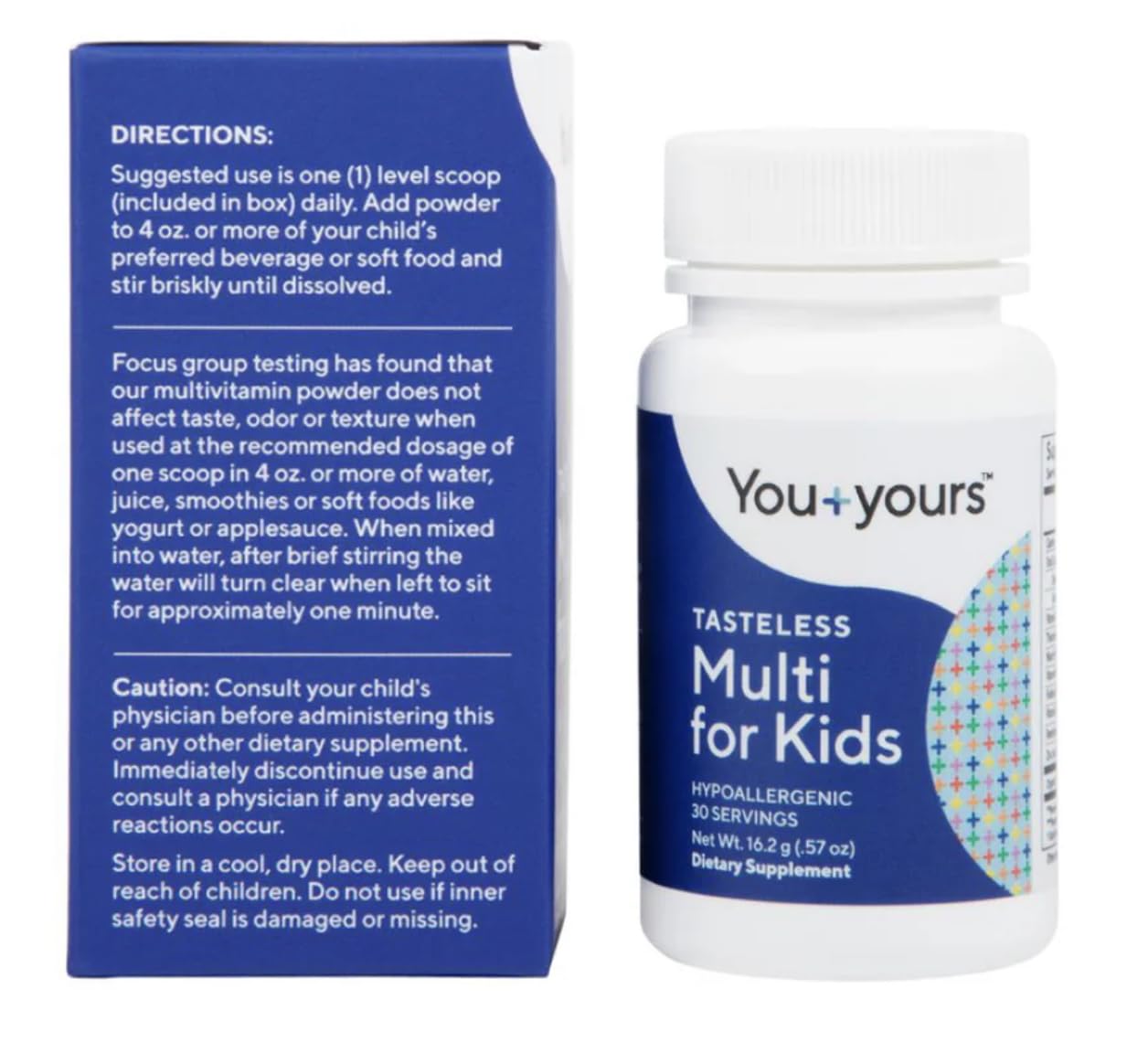You+yours product is gluten-free, dairy-free, peanut-free, and nut-free