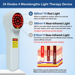 Yoveck red light therapy device LCD display panel for customizable sessions at home