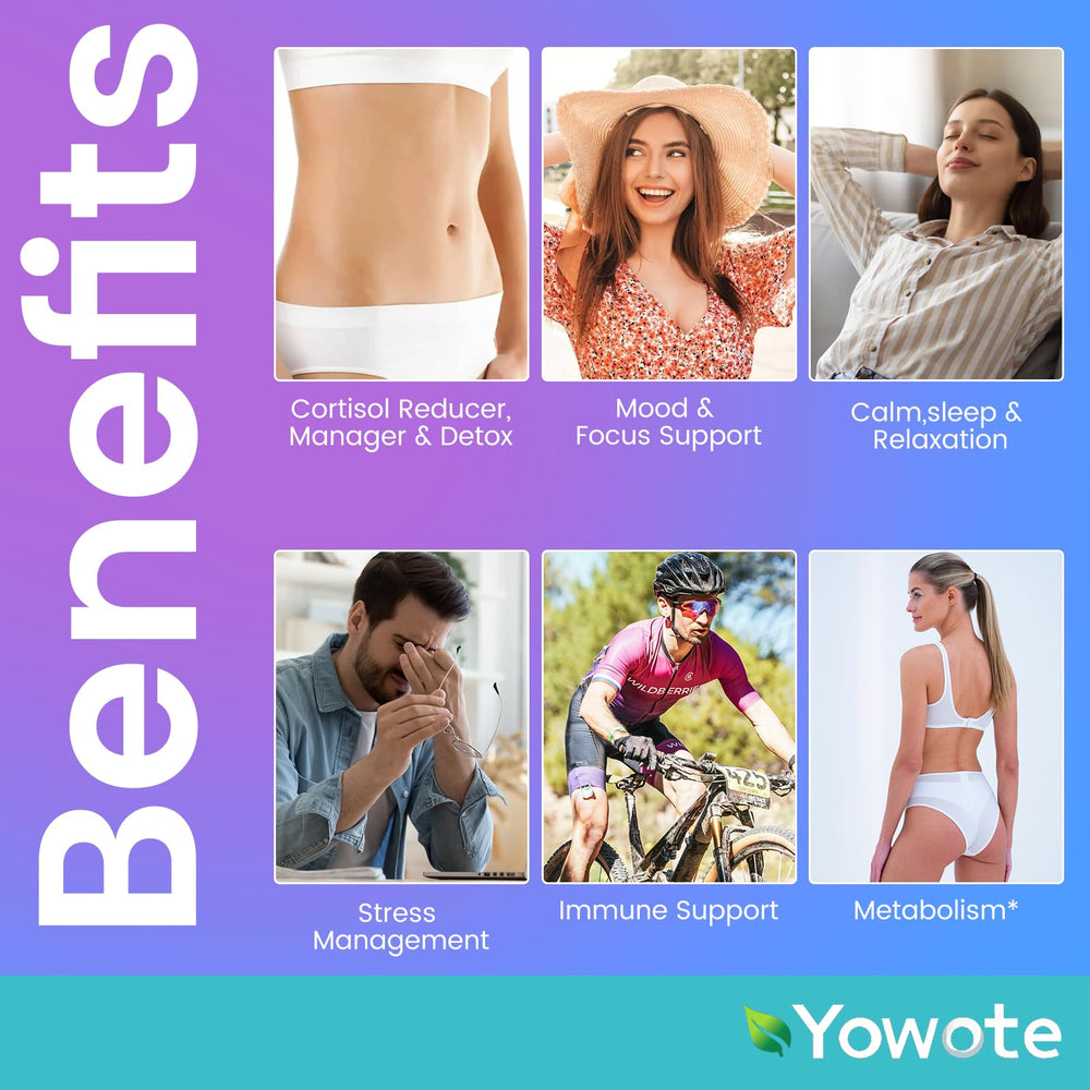 YOWOTE cortisol gummies close-up highlighting berry color for daily wellness.