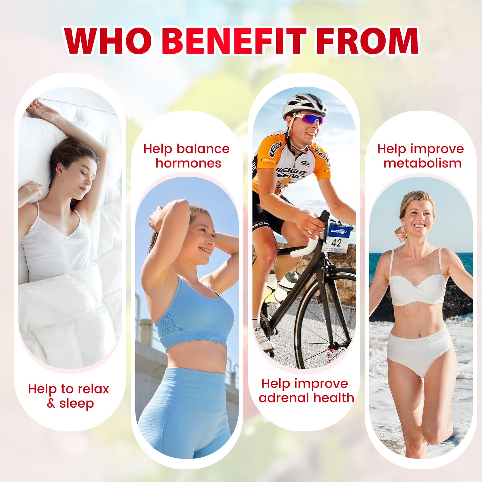 Front label of YOWOTE cortisol support bottle