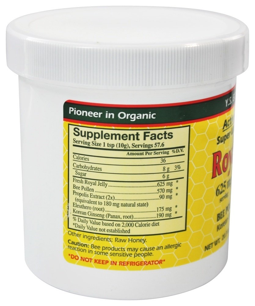 Ginseng Honey Mix label close-up, suggesting daily energizing routine.