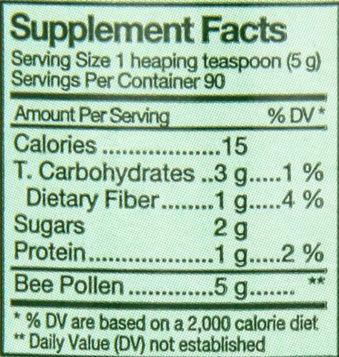 Bee pollen sprinkled over a breakfast bowl for texture