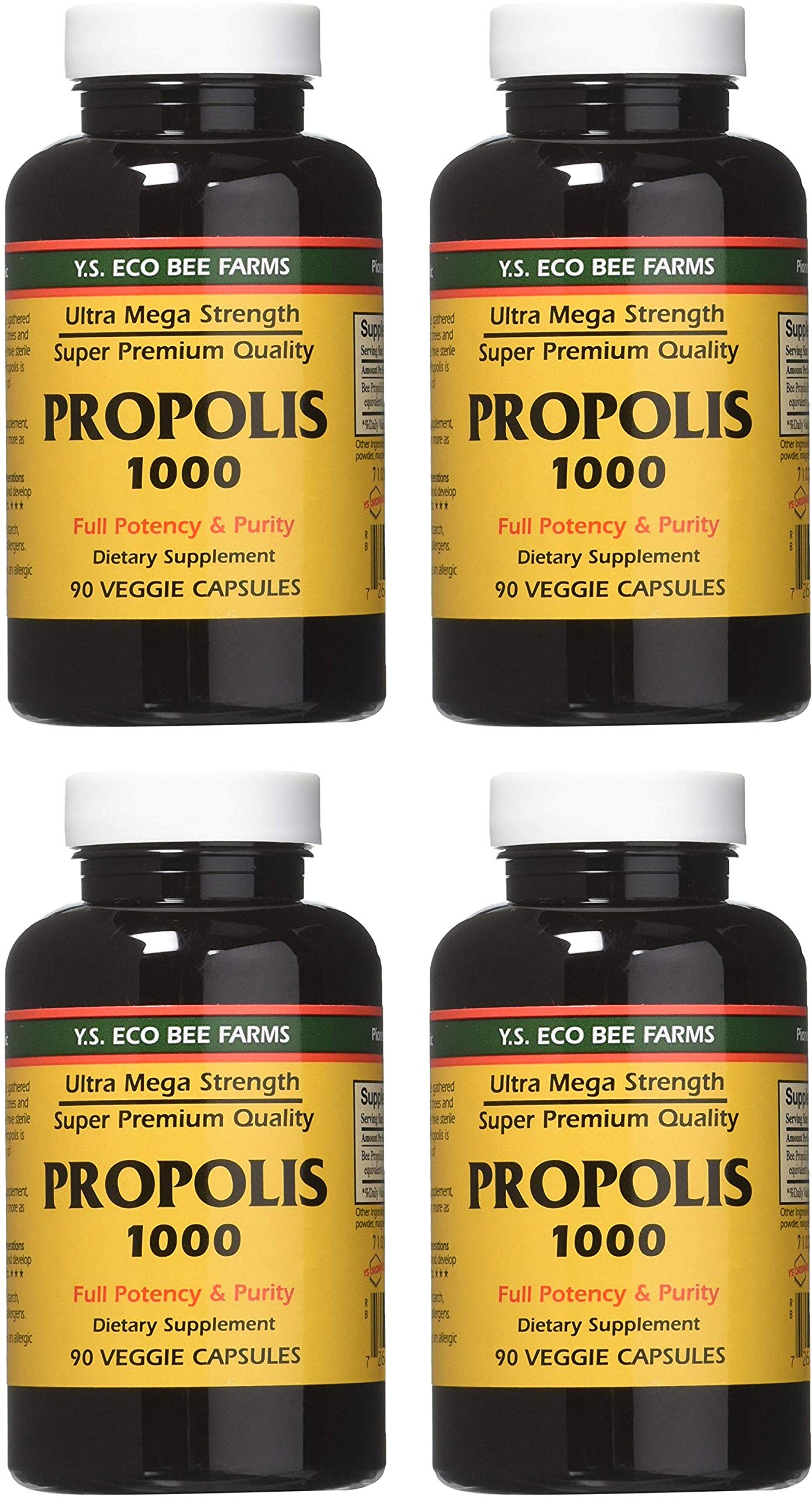 YS Eco Bee Farms Propolis bottle front for daily wellness support.