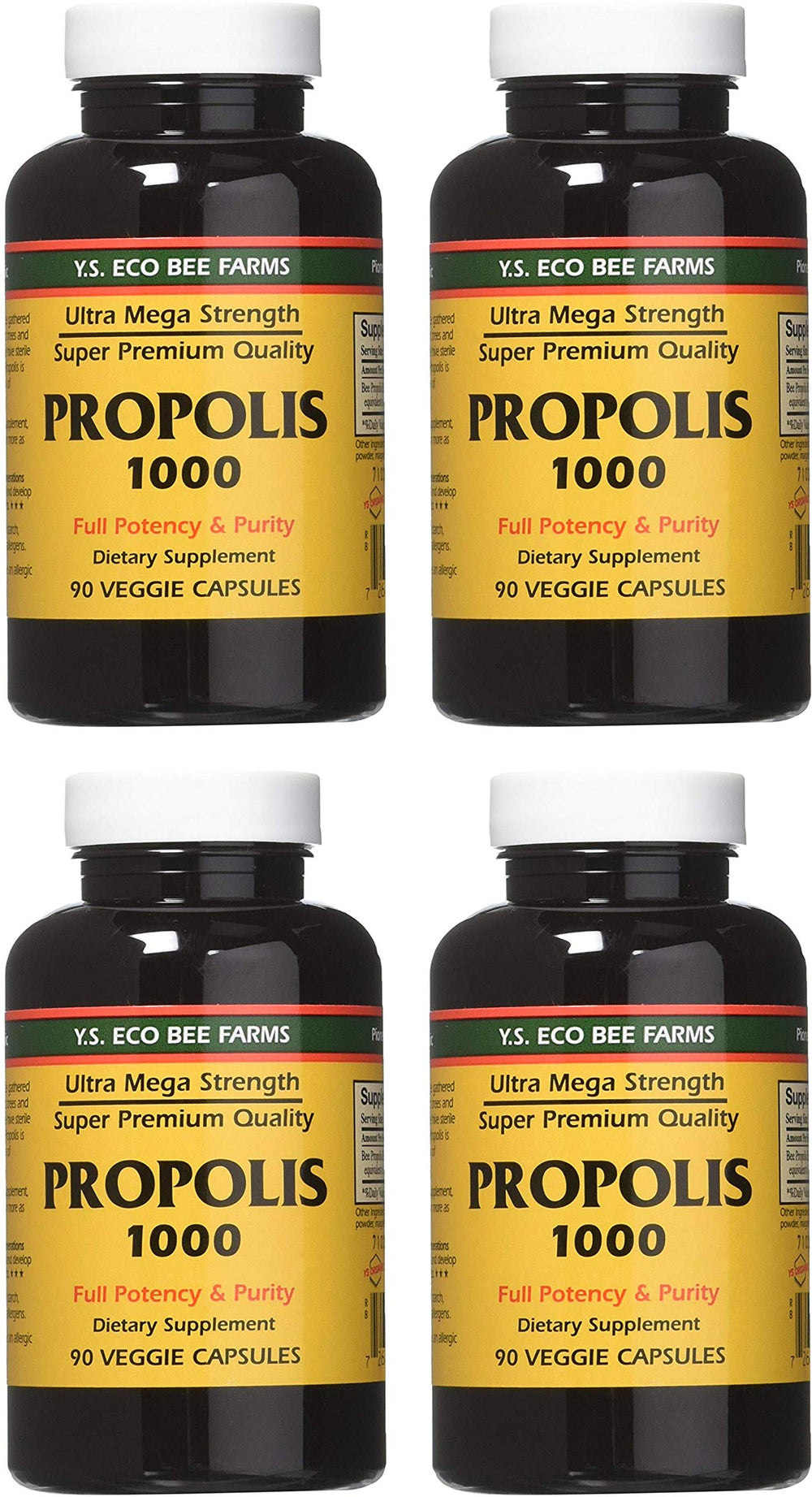 YS Eco Bee Farms Propolis bottle front for daily wellness support.