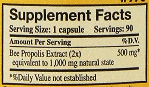 YS Eco Bee Farms Propolis Raw 1000mg two-bottle pack for convenience.