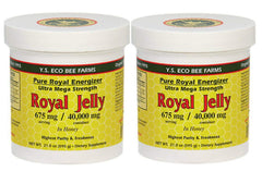 YS Eco Bee Farms royal jelly in honey bottle close-up showing premium freshness and texture