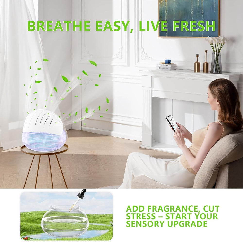 ySky night light and quiet operation for soothing air-cleaning experience.