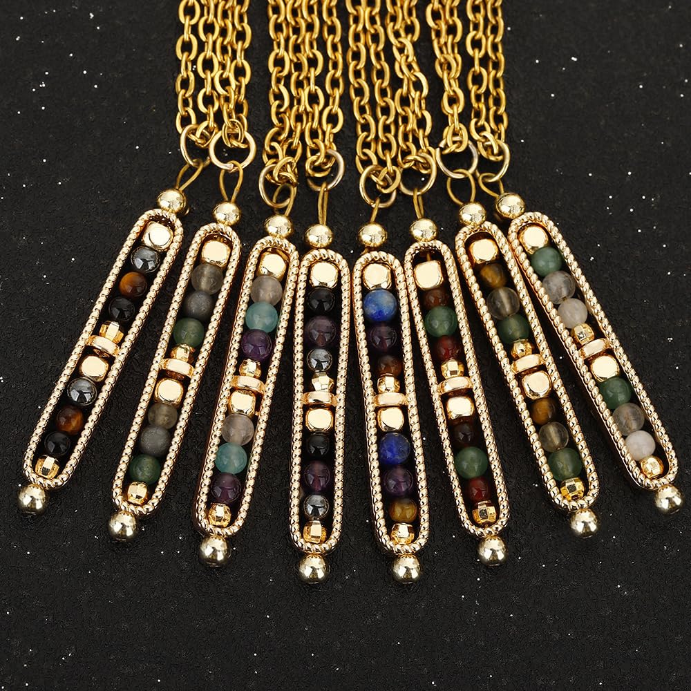 Yspokfay Anxiety Necklace wear-on closeup suggesting style and calm mood.