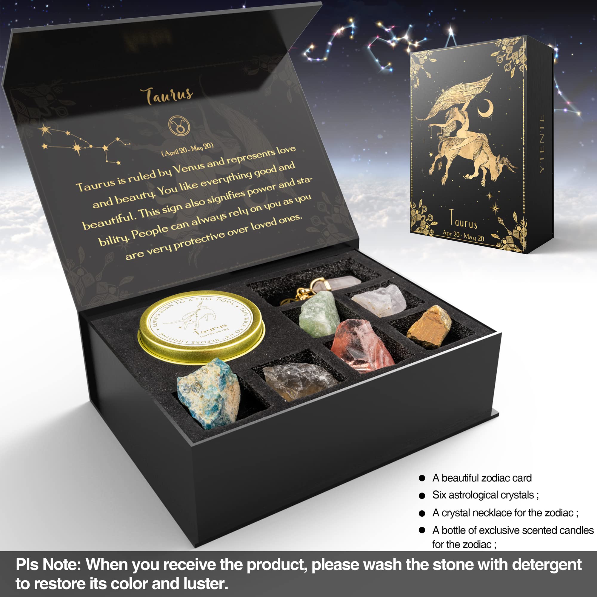 YTENTE crystal healing stones collection enhances mood during meditation and daily rituals