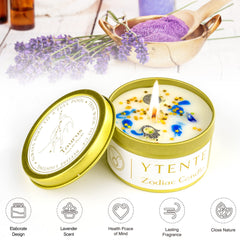 YTENTE soy-wax candle with glitter decor creates cozy ambience