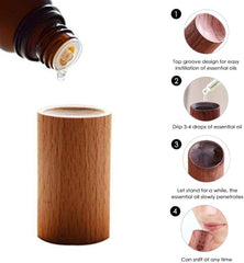YuanHolumid office diffuser showcases premium black walnut wood for a refined workspace.