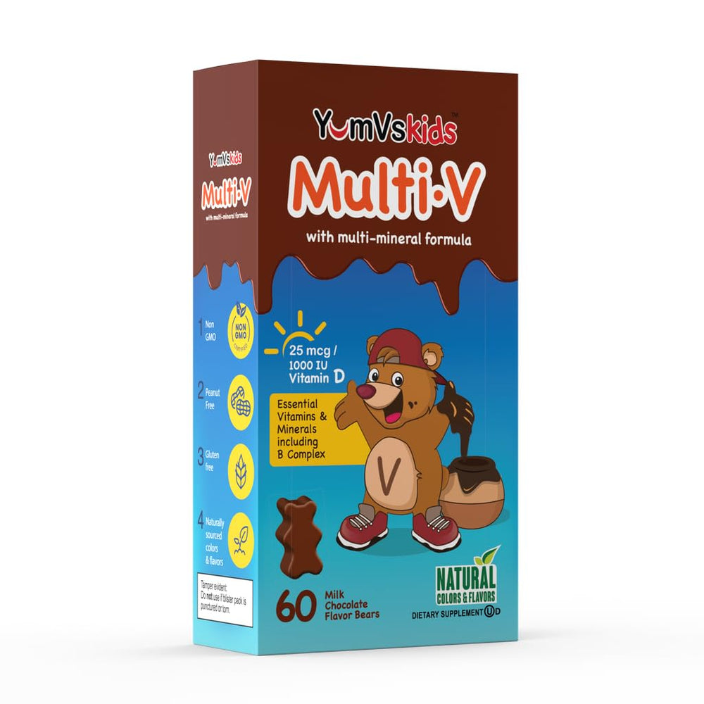 YUM-V'S kid opens a packet and pops a bear at breakfast.