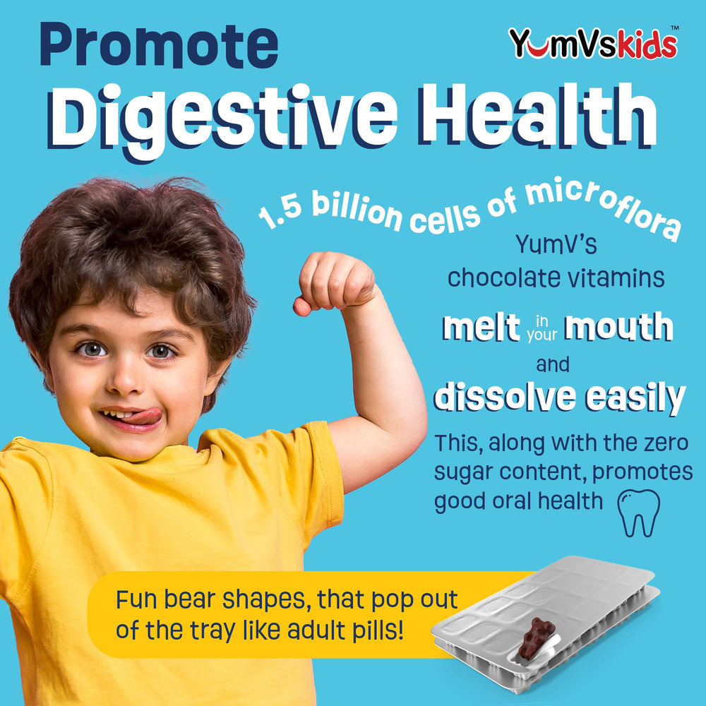 YUM-V'S foil-backed packets for easy daily probiotic dosing