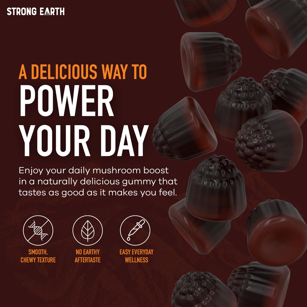 YUM-V'S gelatin-free vegetarian gummies close-up showing clean label