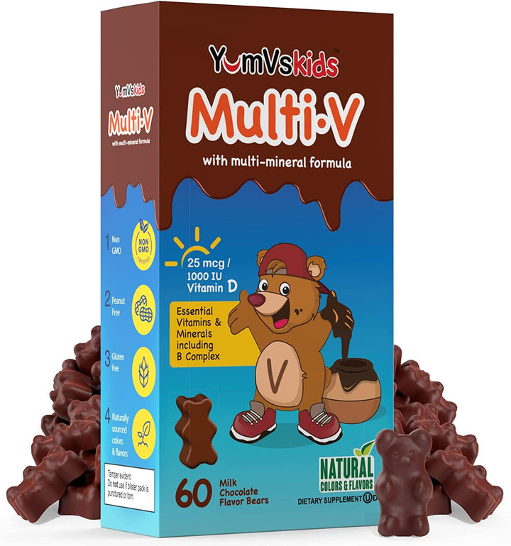 Bright packaging and chocolate flavor encourage kids to chew and enjoy.