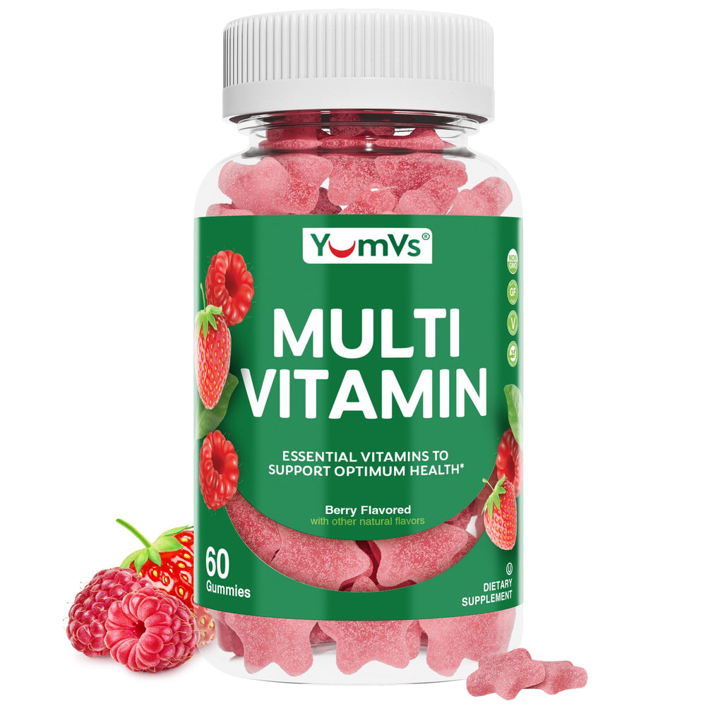 YUM-V'S multivitamin gummies bottle for easy daily immune support.